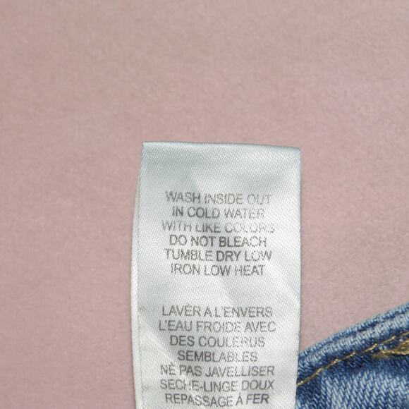 Good American Good Boy High Rise Distressed Straight Leg Jeans - Picture 11 of 11